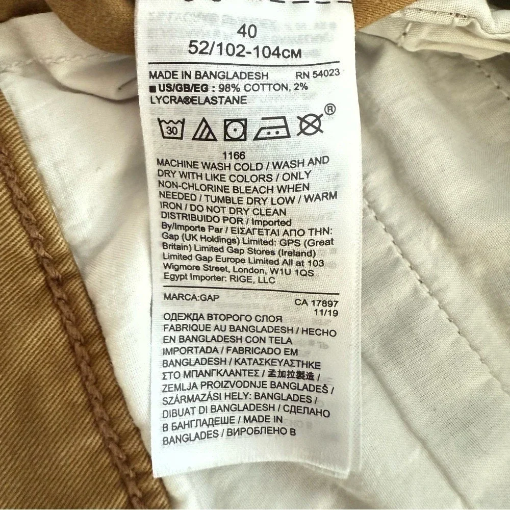 GAP Essential Khaki Brown 5 Pocket Flat‎ Front 10